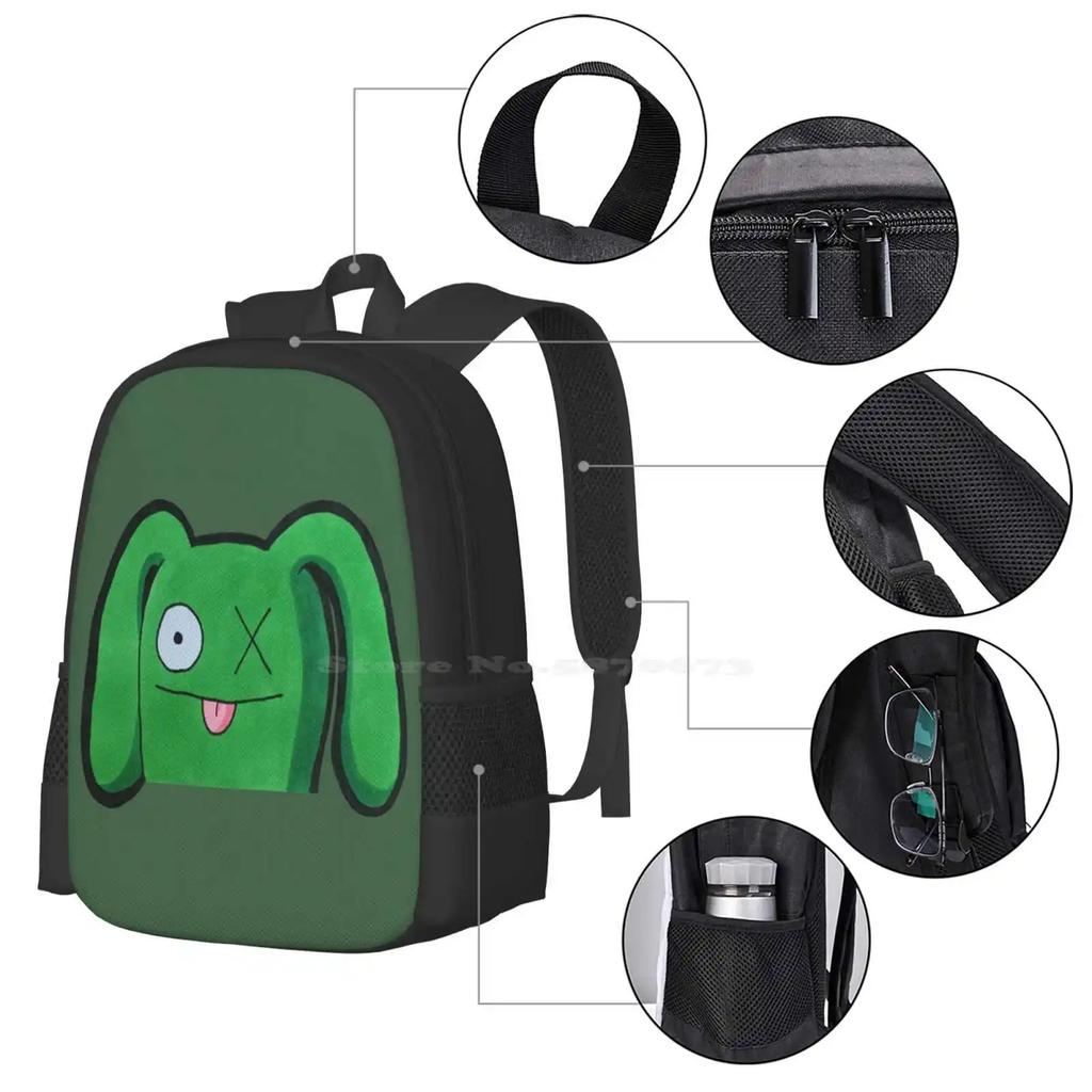 Uglydolls' Ox School Bags Travel Laptop Backpack Ox Uglydolls Marker Green Cute Kawaii