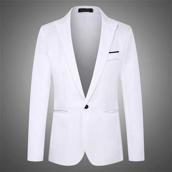 Men's Plus Size Slim Fit Suit Jacket - Lightweight, Solid Color, Multi-color Options.