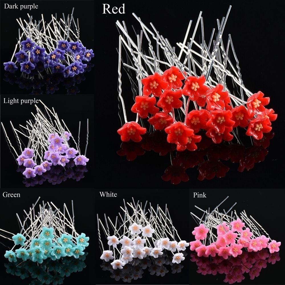 Gorąca Moda 10 sztuk Prezentów Kobiety Dziewczyny Klips do Włosów w Kształcie Litery U Ślubne Ozdoby do Włosów Spinka Kwiaty Wsuwka Patyczek