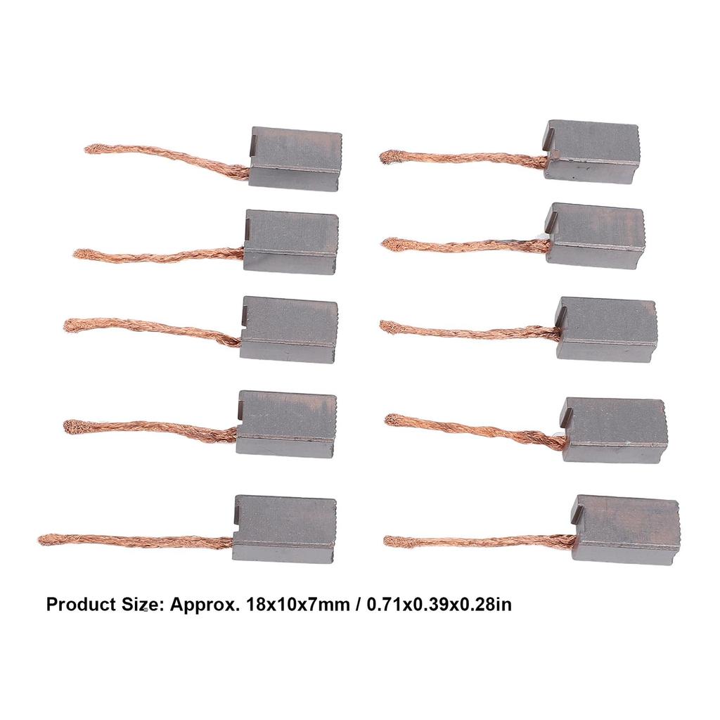 Electric Motor Carbon Brush Set, Electric Motor Brush, Carbon Brush with Good Thermal Conductivity 1020 Motor Slip Ring