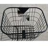 Silver Imitation Stainless Steel Thick Rim Bicycle Basket with Wire Design
