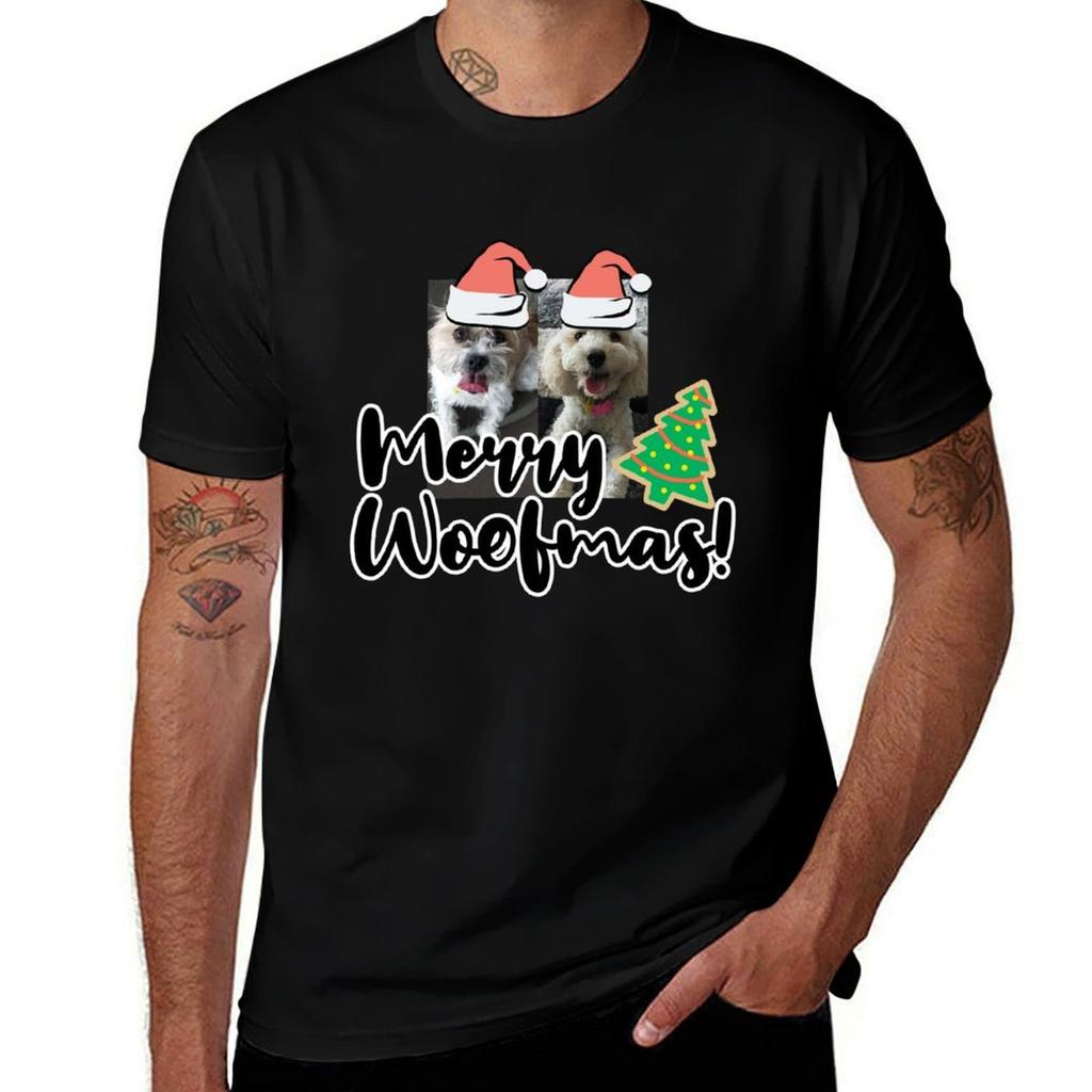 Merry Woofmas TShirt UV Protection Outdoor Tee Shirt