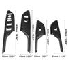 Power Window Switch Cover Sticker for Honda Carbon Fiber Pattern Black 4pcs