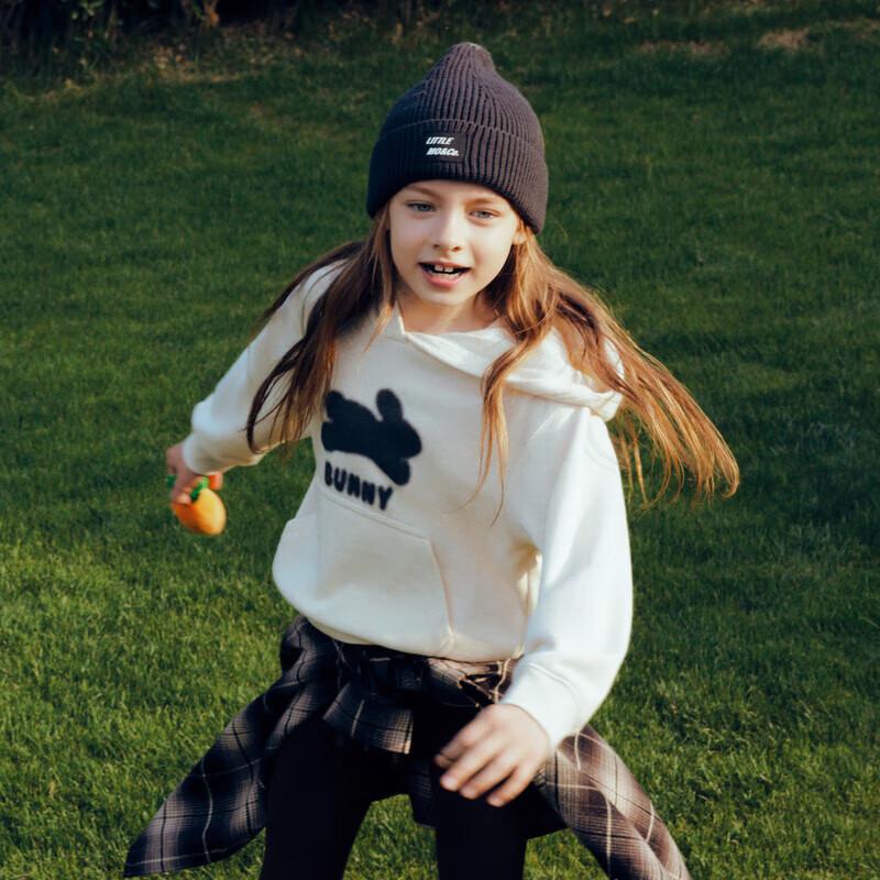 Little MO&Co. Kids  Rabbit Print Hooded Sweatshirt 160 160/76
