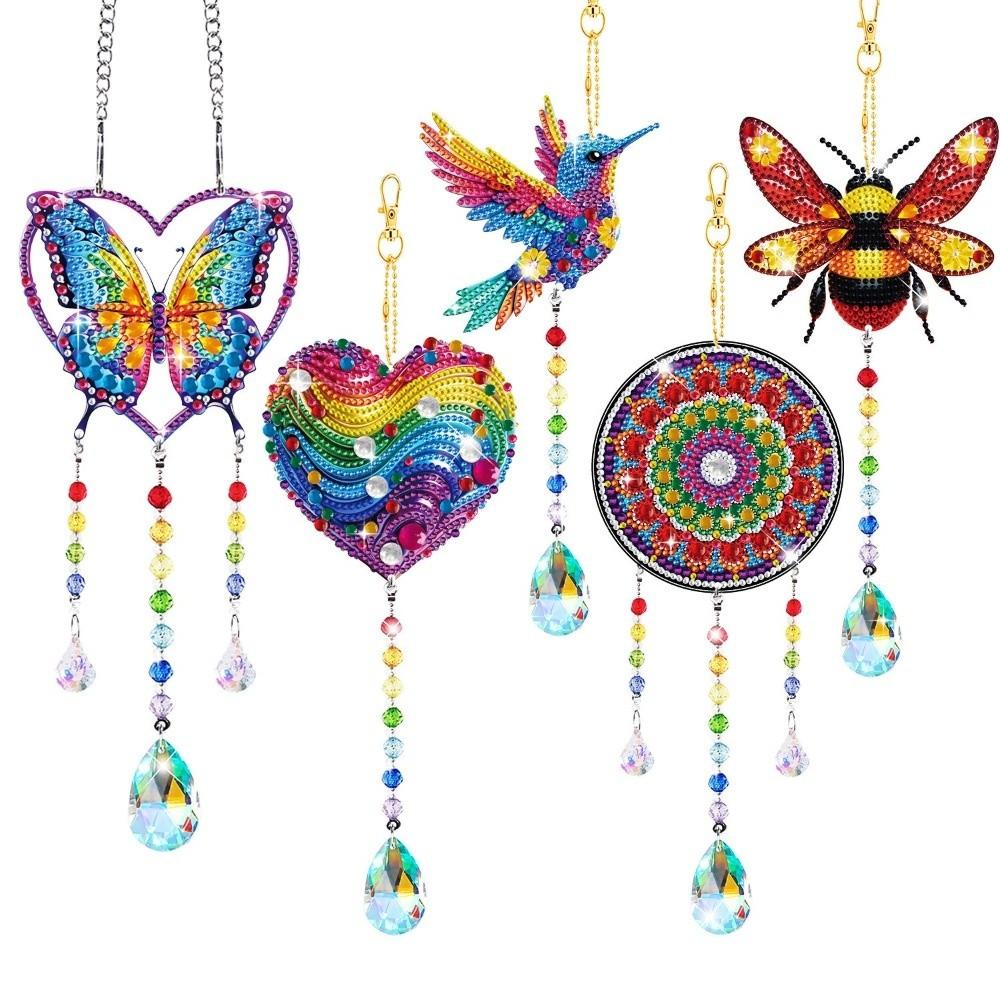 5D Painting Art Kit Double Sided DIY Craft Painting Kit Door Pendant