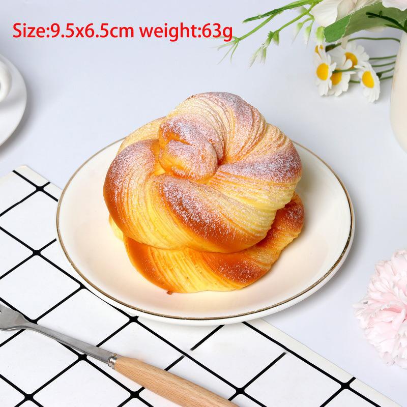 Fake Food Bread Simulation Cake Fake Egg Tart Squishy Cheese Slow Rebound Toy Home Decoration Kids Birthday Christmas Gift