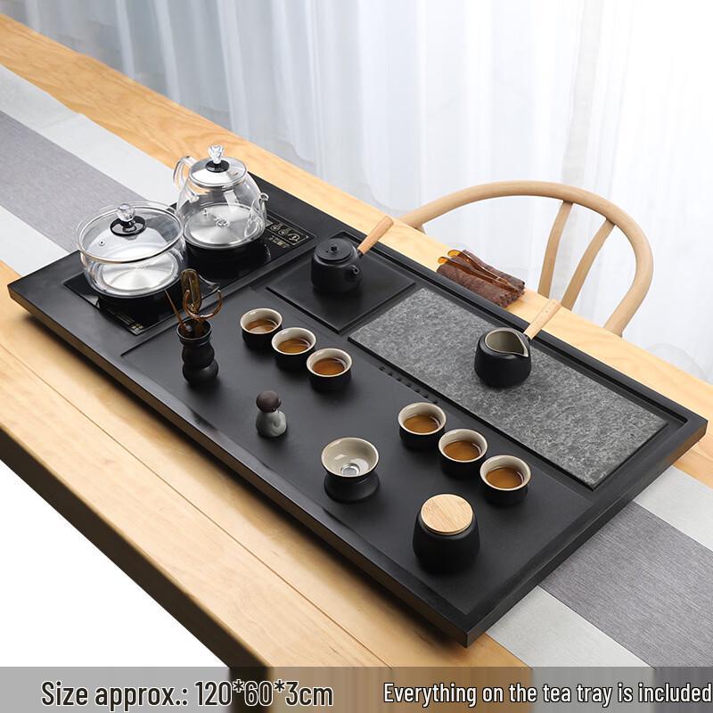 HDUNDUN Natural Black Gold Stone Fully Automatic Integrated Tea Set