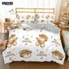 3D Teddybär Bettwäsche Set Weiß Eisbär Bettwäsche Jugendliche Frauen Einzelbett Twin Queen King Übergröße Bettbezug 2/3-teilig Bettwäsche