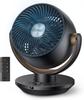 Fan for Bedroom, Desk Air Circulator Fan with Remote, 11 Inch Table Fans for Whole Room, 65ft Powerful Airflow, 120° Vertical Ma