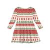 Girls' Princess Dress - Long Sleeve A-Line T-Shirt Dress Christmas Day