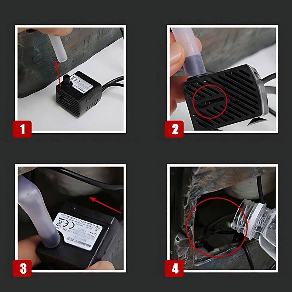 Black Fountain Pump Submersible Ponds Fountains Durable Submersible Water Pump  Fish Pond Aquarium