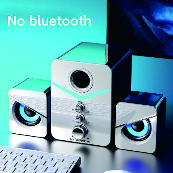 Bluetooth Hoparlör Ev Sineması Ses Sistemi Mini Hoparlörler Masaüstü Bilgisayar MP3 Çalar Ses PC Telefonu için Subwoofer Multi-medya