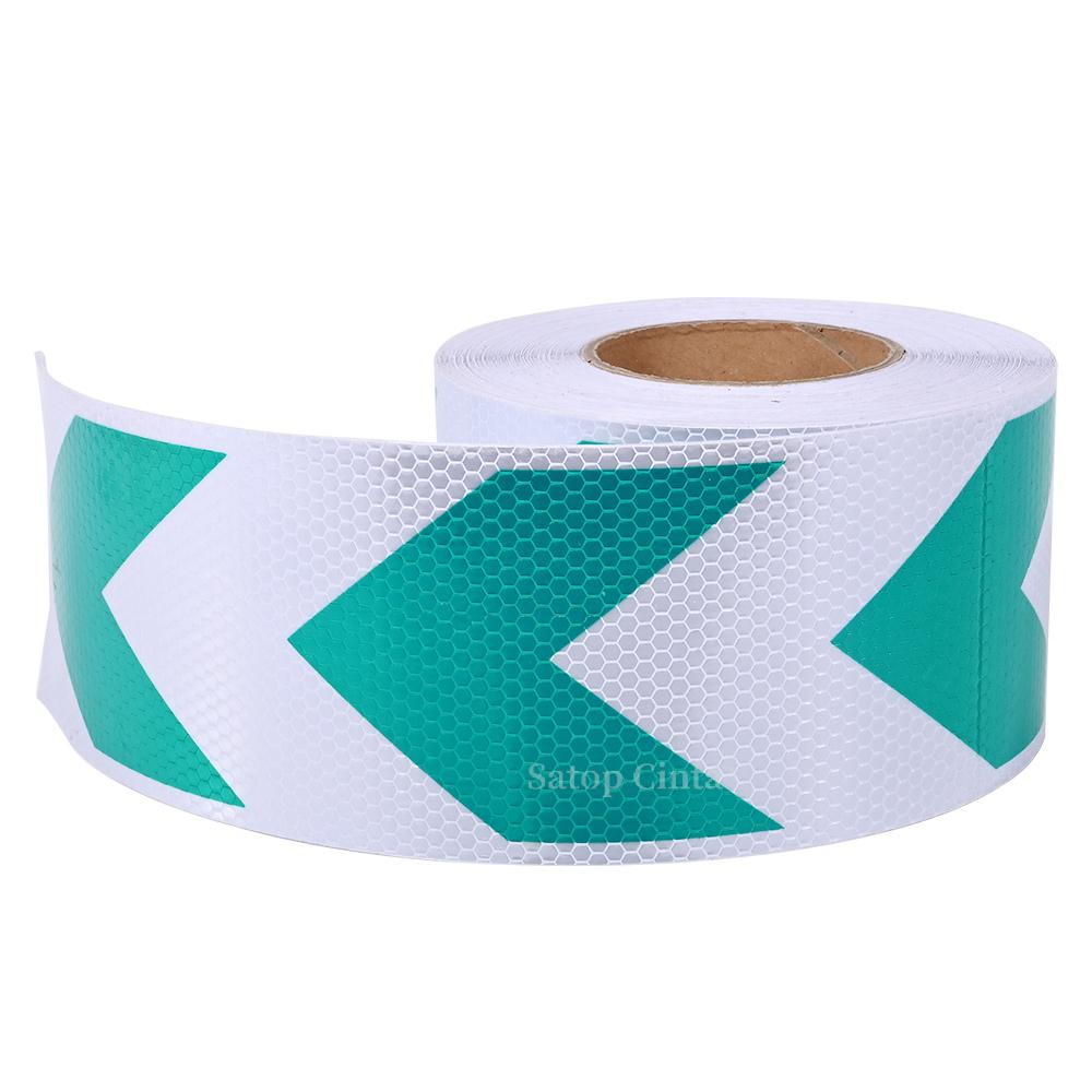 

10СМ*5М Высокоинтенсивная Светоотражающая Полосатая Стрелка Самоклеящаяся Светоотражающая Лента Флуоресцентная Желтая Черная Светоотражатель Наклейка для Грузовика