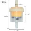 Universal Gas Inline Fuel Filters with Magnet for Motorcycle ATV Quad Go Karts Accessories 3/16 Inch (Pack of 10)
