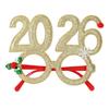 Sweet 2026 Happy New Year Headband Cute Glitter Hair Hoop Exquisite Christmas Headpiece  Cosplay