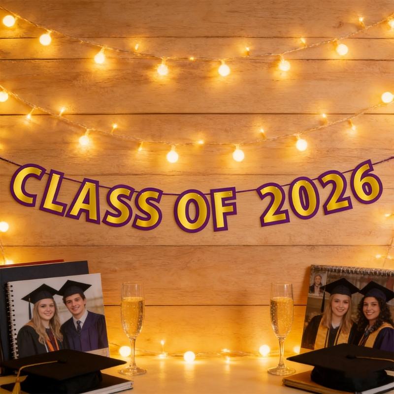 DIY Graduations Celebration Set With Hanging Banners And Honeycomb Paper Decorations Twist Cell Background
