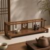 Wooden Display Rack Traditional Tea Table Organizer Decorative Set for Meditation Room