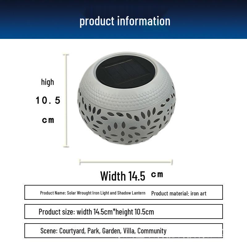 

Садовый фонарь в керамическом стиле на солнечной батарее - Наружный декоративный ночной светильник белый