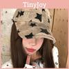 Distressed Star Print Baseball Cap With Sun Shield And Adjustable Strap For Urban Street Style