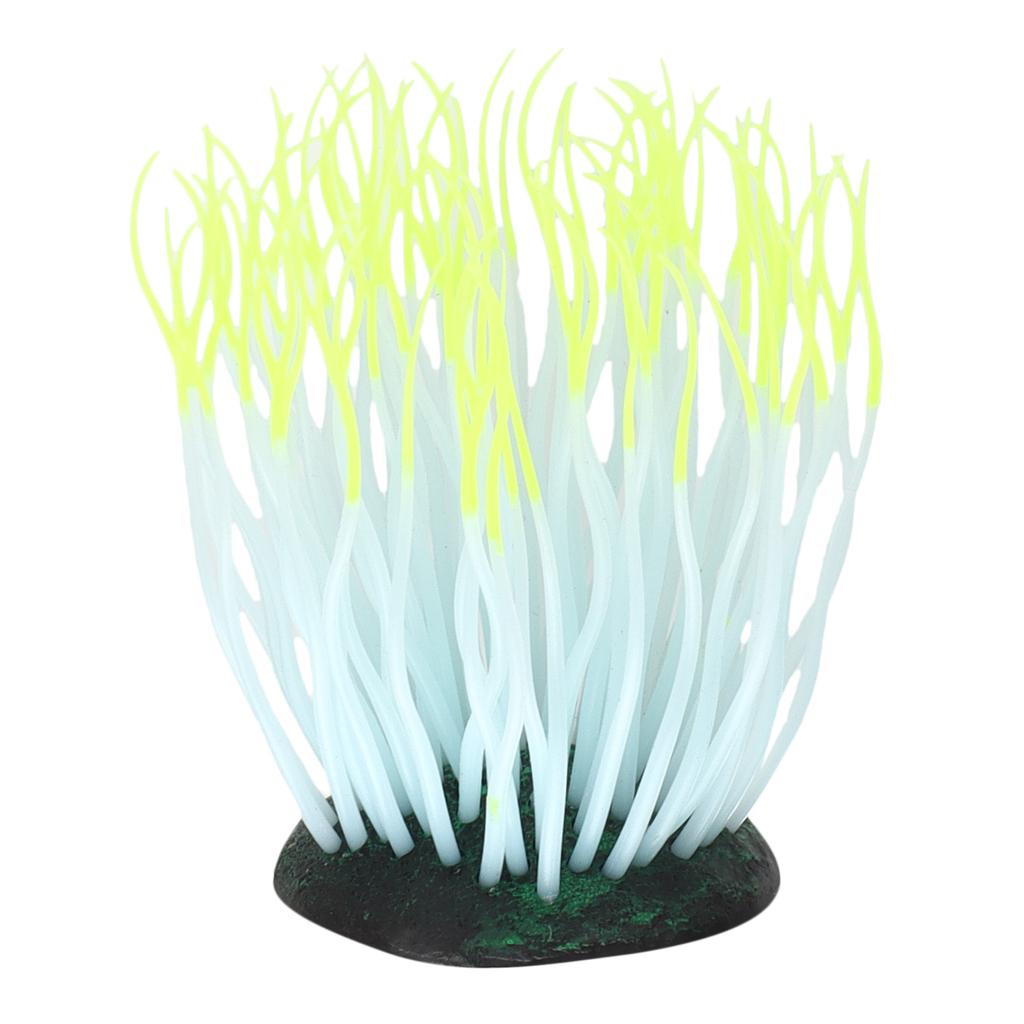 Aquarium Anemone   Luminous Silicone Sea Anemone for Fish   Decoration