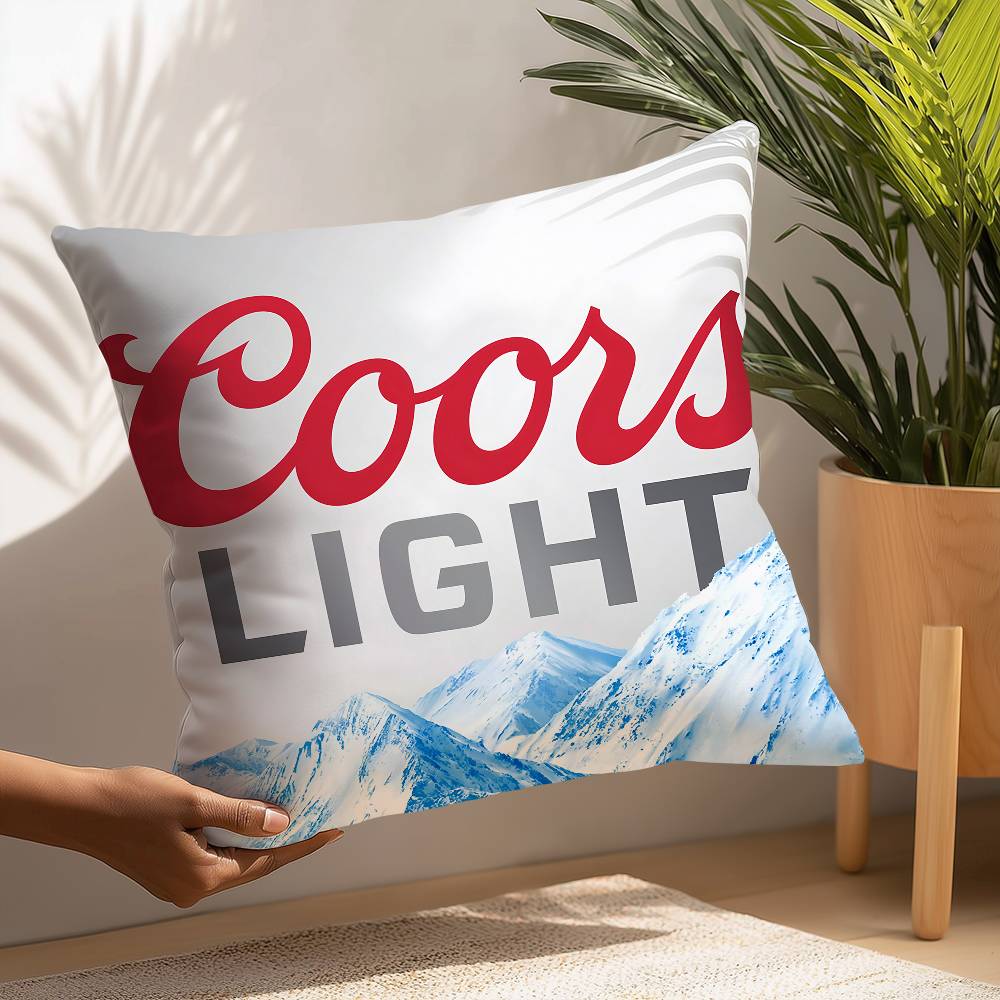 Beer C-Coors Pillow Case Plush Fabric Soft  Pillowcase Double Sided Print Cushion Cover Household Gifts