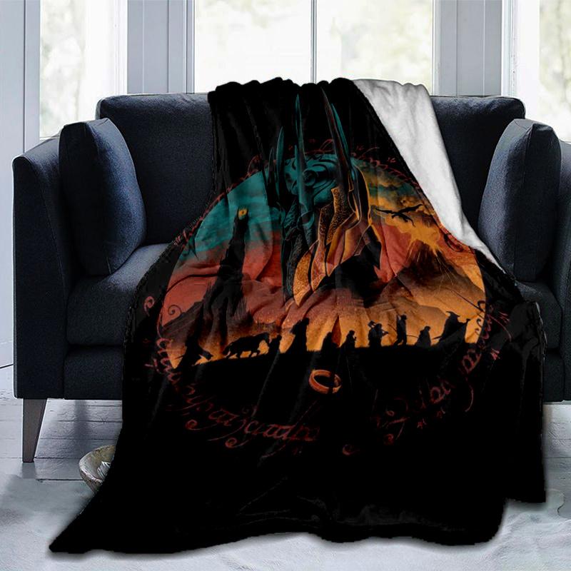 Lord of the Rings: The Fellowship of the Ring Poster PrintPrint Blanket, Soft Blanket For Sofa Office Bed And Travelling Daughter Birthday G
