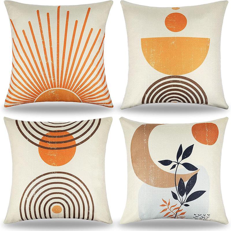 Nordic Ins Morandi Style Pillowcase B&B Decorative Sofa Pillow Polyester Pillow Bedside Pillow