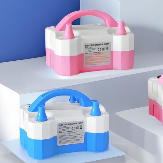 Electric Balloon Pump Portable Automatic Dual Nozzle 110V 600W Balloon Inflator Birthday Gender Reveal Baby Shower Balloons Party Supplies