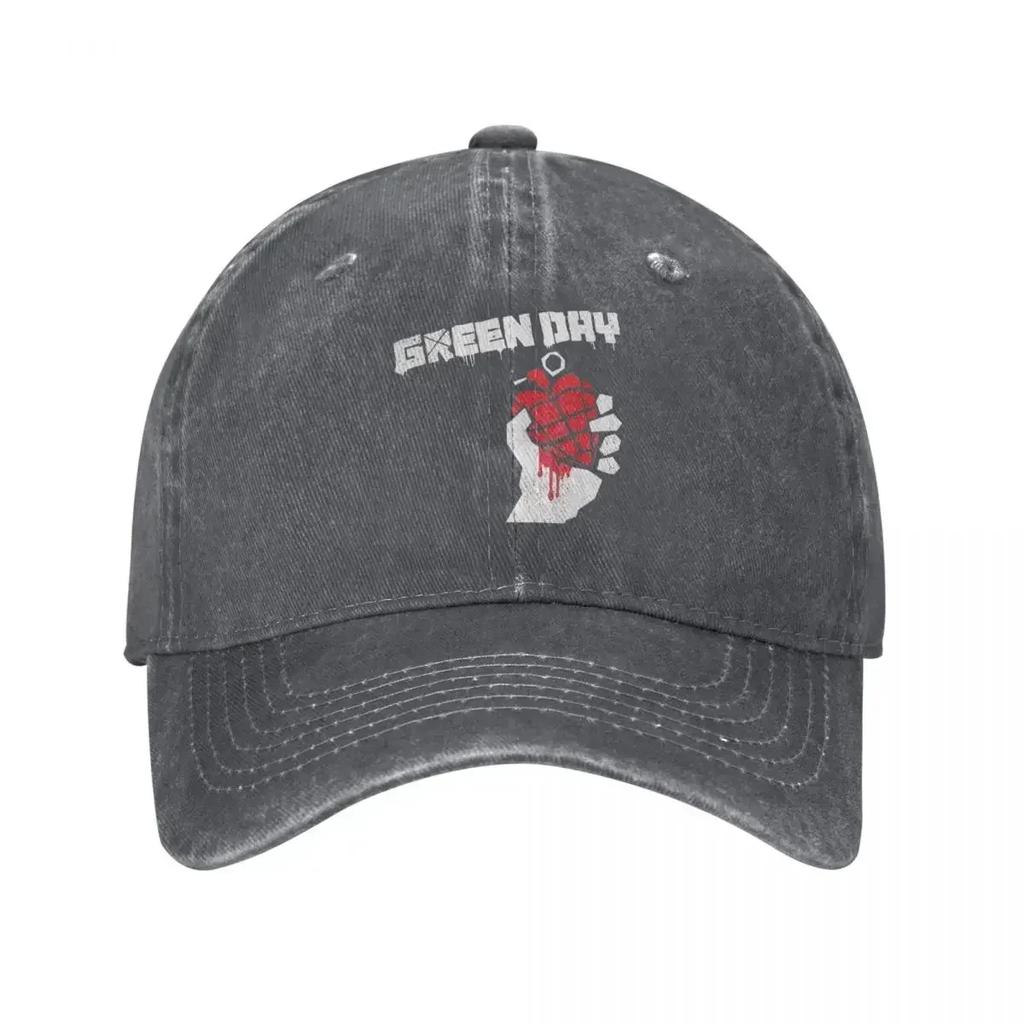 Band Green Days 2024 Tour Denim Baseball Cap Dookie Saviors Hip Hop Dad Hats Summer Men Women Fitted Sun Visors Snapback Cap