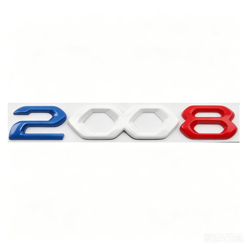 Auto 3D Metall Heckklappe Buchstaben Wort Logo Plakette Emblem Aufkleber Für Peugeot 2008 3008 4008 5008 2021 2022 2023 Zubehör
