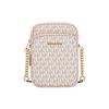 Michael Kors Jet Set Travel Girls 15 Classic Presbyopia Zipper Closure Coated Canvas Crossbody Bag Medium Women's Pink Blush