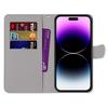 Luxury Painted Leather Case Wallet Book Style Protective Cover for iPhone 16 15 14 13 12 11 Pro MAX 16Pro 15Pro 14Pro 16Plus 15Plus 12mini SE4 (2025)