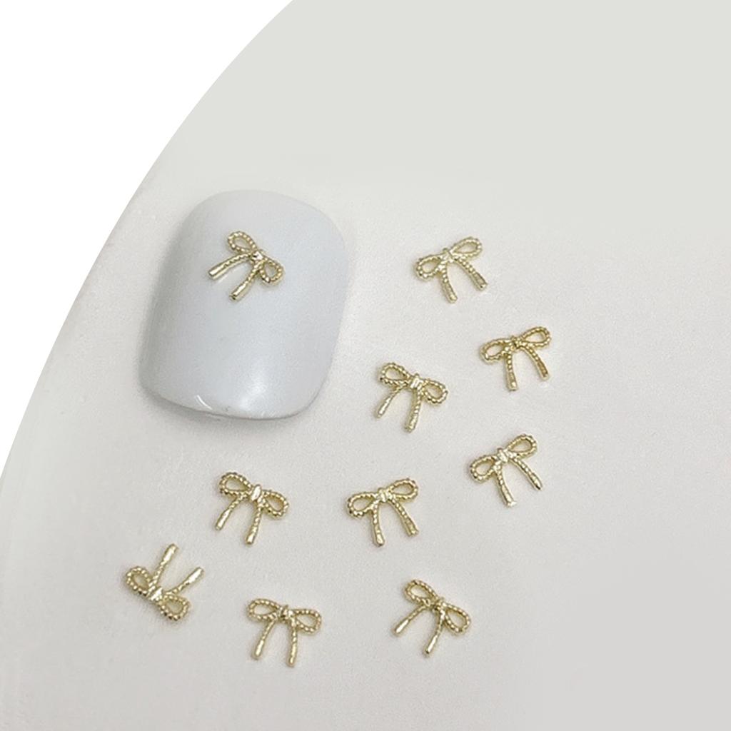 20pcs Bowknot 3D Metal Nail Charms for Nail Art Women Nail Decorations Accessories DIY Nail Supply