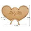 Rustic Wedding Guest Box with Wooden Sign Hearts 3D for Decorations Baby Shower Anniversary