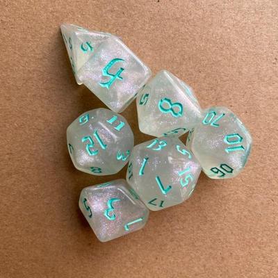 7 teile/los Polyedrische Würfel Set Doppel-Farben Würfel D4 D6 D8 D10 D% D12 D20 für DND RPG Tisch spiele