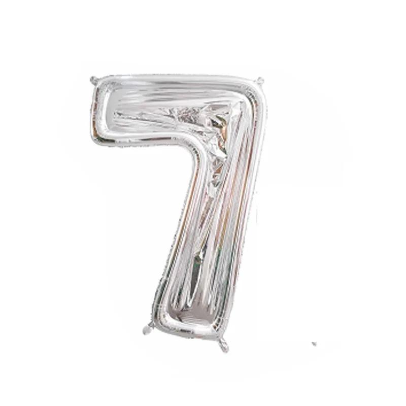 65Inch Giant Foil Number Balloon DIY Filling Frame Kids 1st Birthday Party Decoration Wedding Anniversary Supplies Mosaic Box