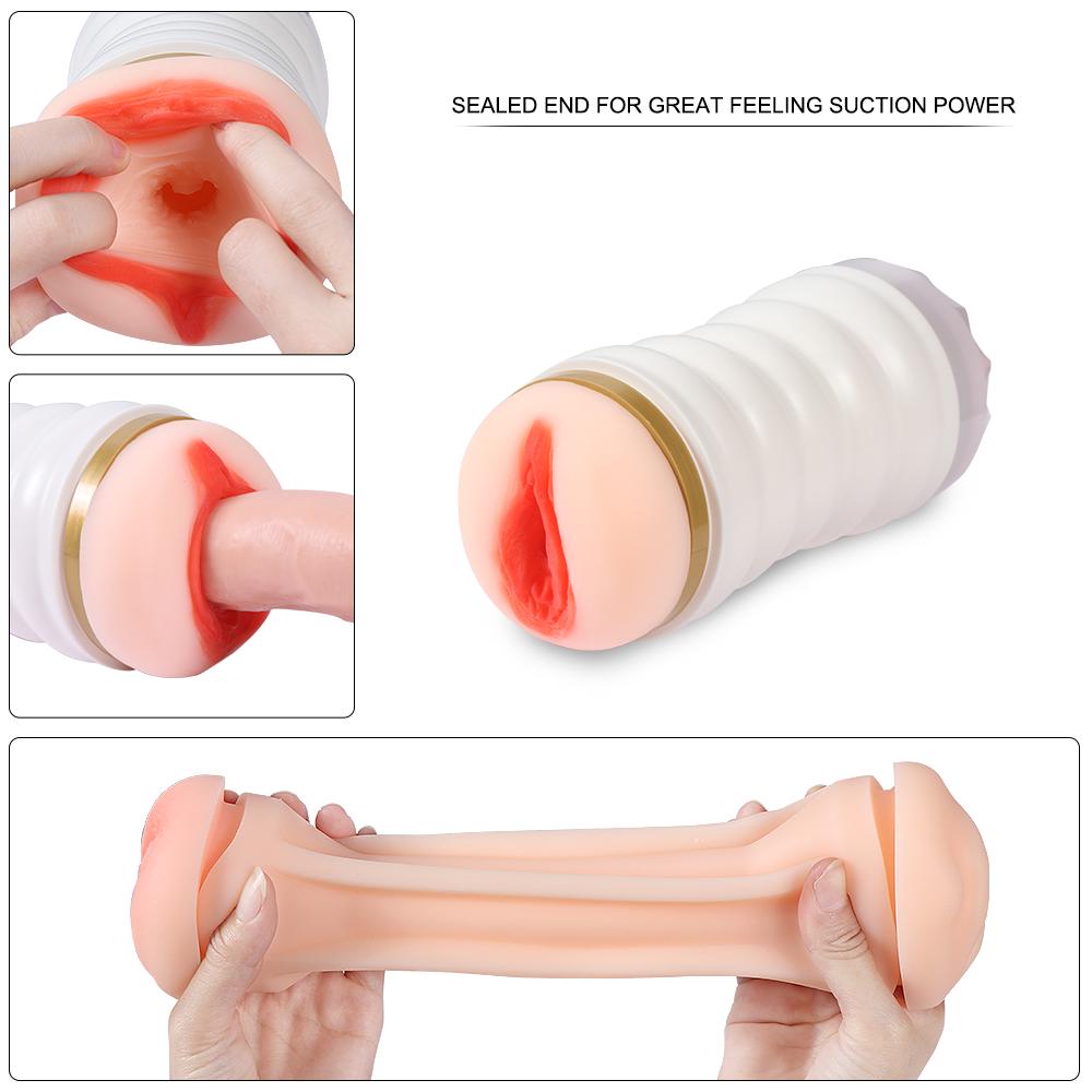 Realistic Vagina Anal Male Masturbator Silicone Soft Tight Pussy Erotic Adult Toys Sex Toys For Men