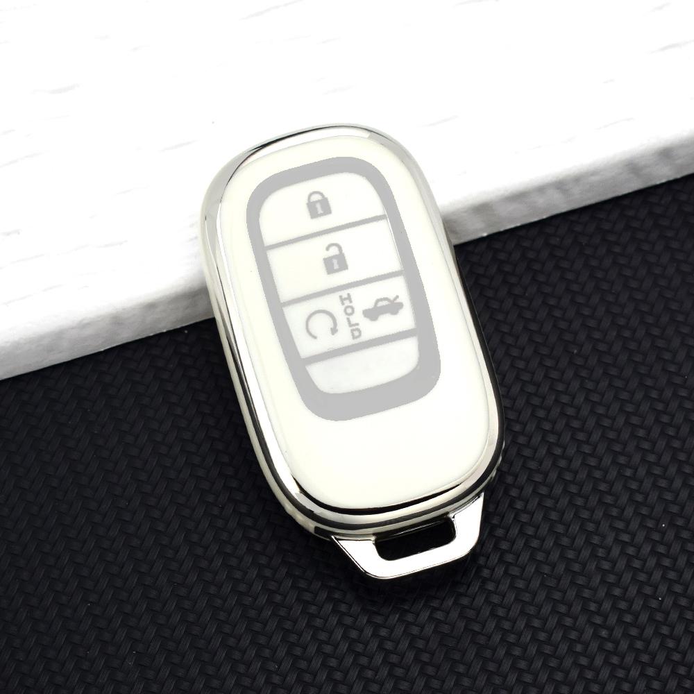 New Car Key Case Cover for Honda 2022-2025 Civic Accord CR-V HR-V Pilot Sport SI EX EX-L 2/3/4/5 Buttons Key Protector Keychain