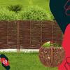 Garden Fence Palisade Edging Wicker Driven Fence 60 X 40
