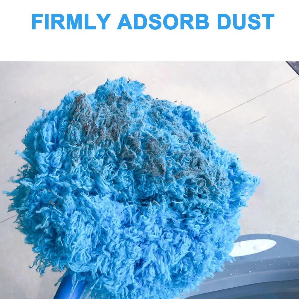 Rings Shape Dust Sweep Duster Adjustable Hangable Washing Duster Wipe Ceiling Fan Car Ceiling Cleaning Duster for Kitchen