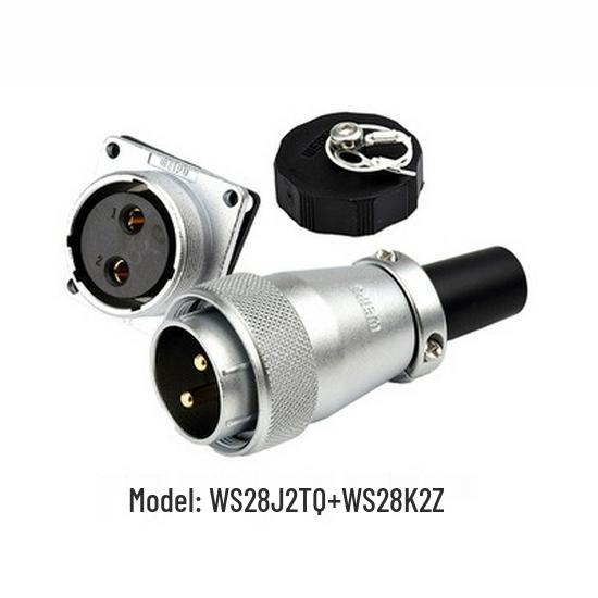 Weipu WS28 23-Pin Aviation Plug Connector, Male-Female Threaded, 479-Hole, 10P12, 16-Pin, 20/26-Pin
