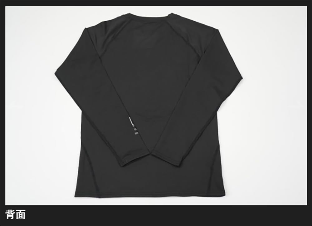 JACKALL UV Stretch Long Sleeve Size T-Shirt, Black, S, LT-B001