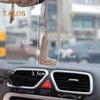 Bling Car Letter Charm Faux Crystal Letter Pendant Car Rear View Mirror Hanging Rhinestone Alphabet Ornament for Car Tree Accessory