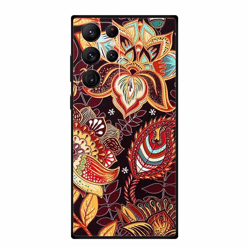 3D Emboss Case For Samsung Galaxy S25 Ultra Phone Case Soft Silicone Coque For Samsung S25 S23 S22 S24 Ultra Back Cover Case Bag