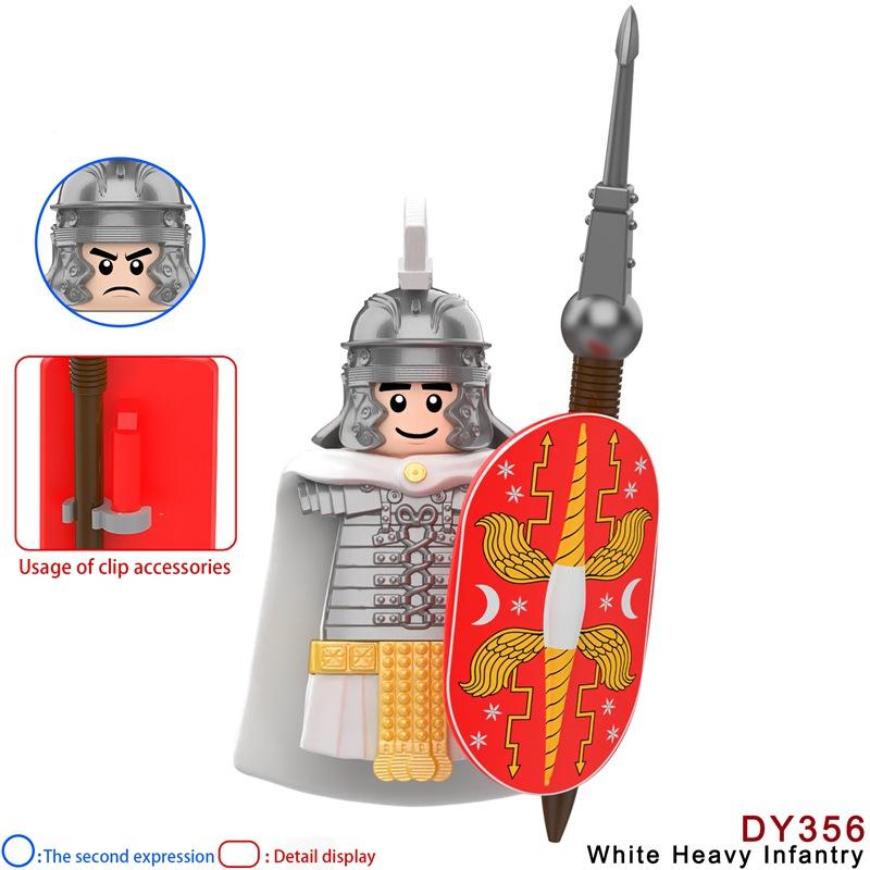 Medieval Dragon Knights Heavy armor Bricks Assemble Action Figures accessories Model