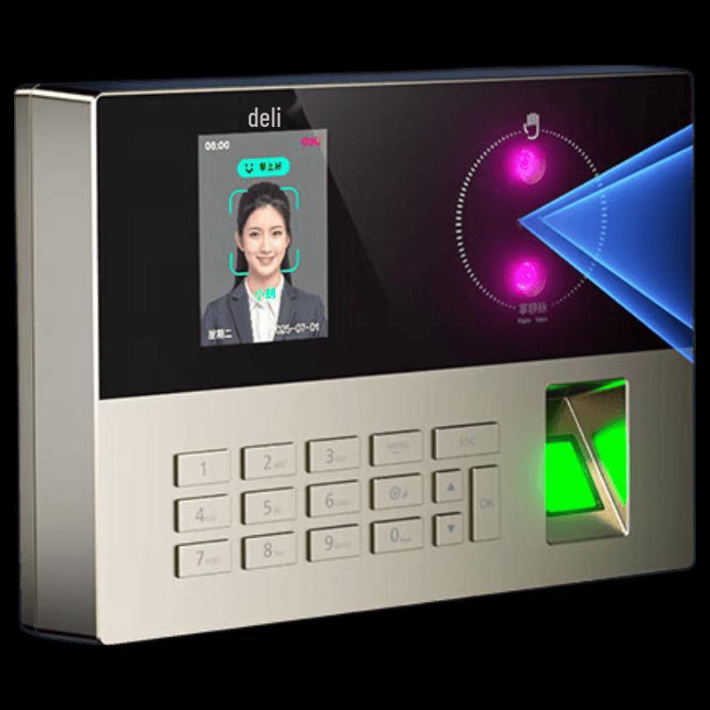 Deli AH208 Multi-Biometric Time Attendance Machine CN plug (adapter included)