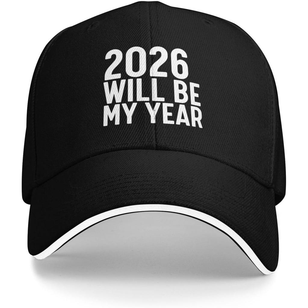 2026 Will Be My Year Baseball Cap Polyester Casual Sun Protection Adjustable Adult Headwear