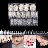 550Pcs/box Acrylic French Nail Art Decor Fake Artificial Foot Tips Toe Nails Tips False Toe Nails
