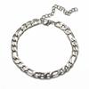 Braccialetto Punk in Acciaio Inossidabile a Catena Figaro per Donne Uomini Unisex Gioielli di Moda Regali