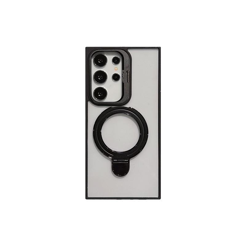 Magnetic Invisible Stand Phone Case for Samsung S24 Ultra, S23 FE, S22 Plus - Transparent Cover